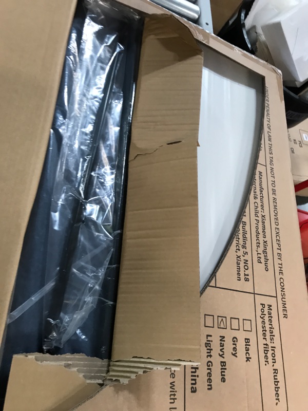 Photo 1 of **NEW** Infant Changing Table with Changing Pad, Changing Table Portable Pad Nursery Furniture Baby Changing Station, Navy Blue