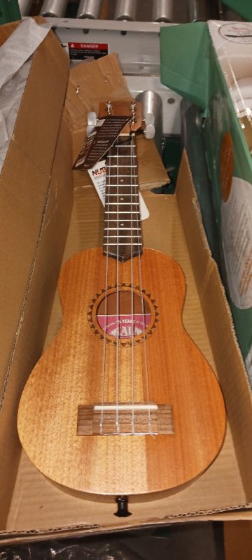 Photo 2 of **MISSING CASE AND STRAP** Kala KA-15S Mahogany Soprano Ukulele with FREE Deluxe Stronghold brand soprano uke soft case gig bag Ka-15sK5 