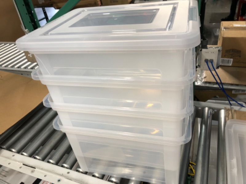 Photo 2 of 18 x 14 x 10 plastic totes (4-pack)