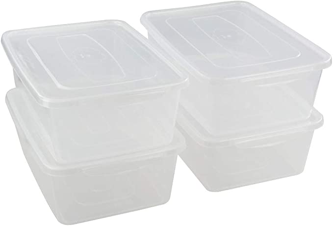 Photo 1 of 18 x 14 x 10 plastic totes (4-pack)