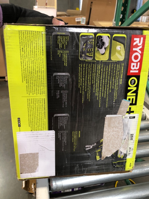 Photo 3 of [brand new] Ryobi P330 18V ONE+ Angled Nail Finisher Gun