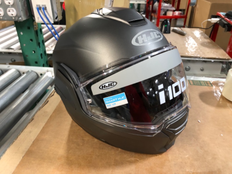 Photo 1 of HJC i100 Men's Street Motorcycle Helmet - Semi-Flat Titanium (Medium 57-58cm)