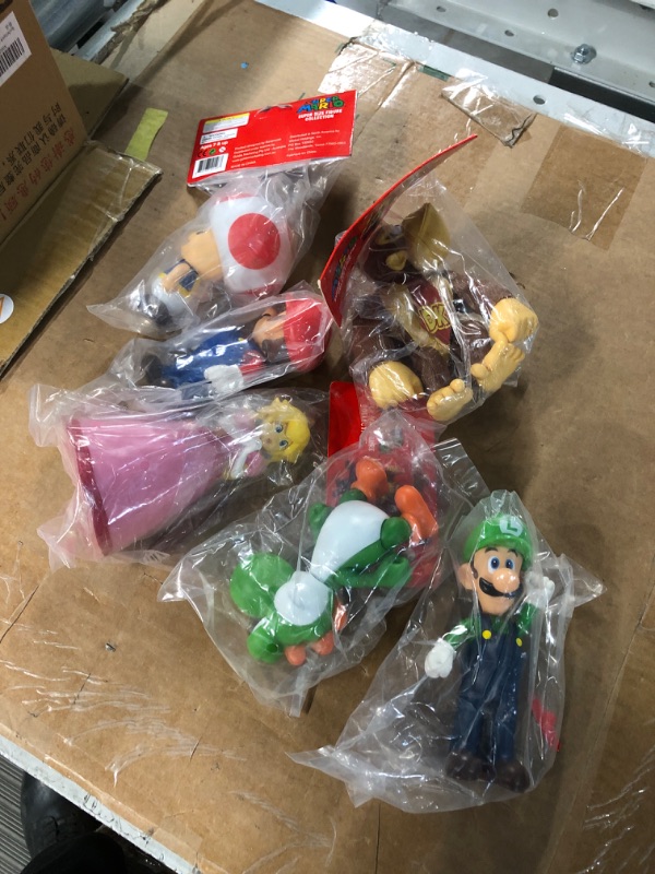 Photo 2 of 6pcs/Set Super Mario Figures Children’s Toy - Mario & Luigi Figurines – Yoshi & Mario Bros Action Figures Mario PVC Toy Figures
