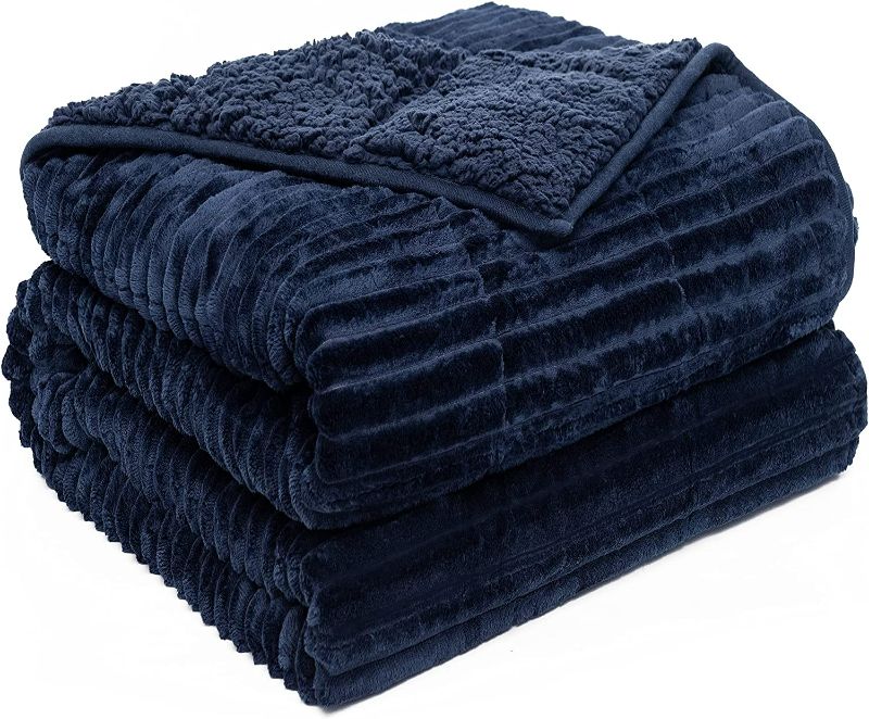 Photo 1 of  Fleece Weighted Blanket Twin Size 48 x 72 Inches 15lbs