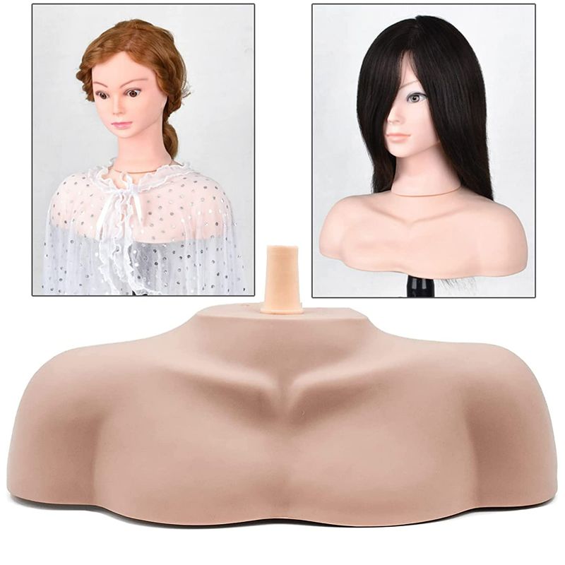 Photo 1 of FFXS Cosmetology Mannequin Head Bust Just Shoulder Platform Shoulder for Display Training practice Manikin Head Display Mannequin Bust Shoulder Model