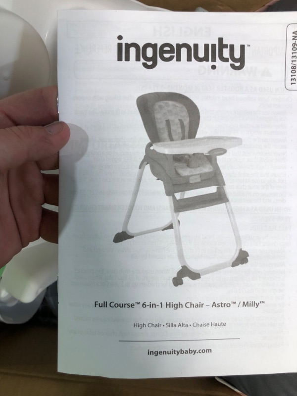 Photo 2 of Ingenuity Full Course 6-in-1 High Chair 