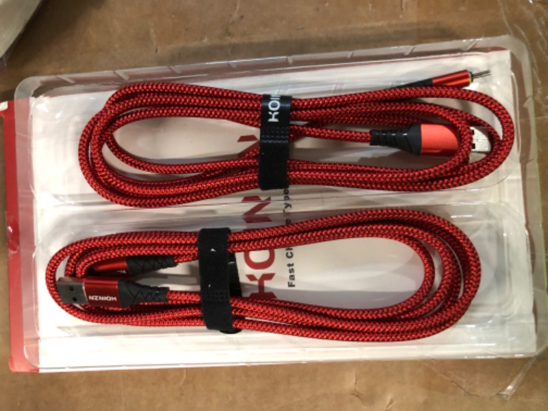 Photo 1 of Braided UBS C Cable 6ft 2 Pack 