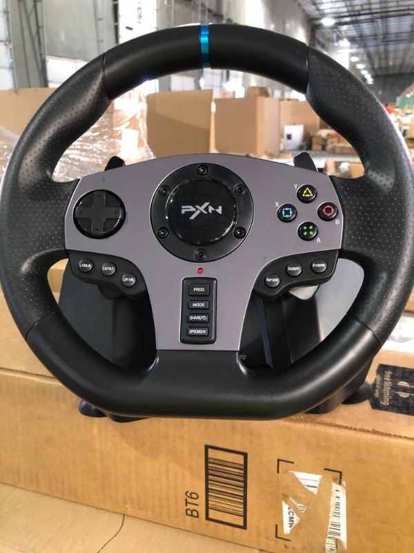 Photo 3 of PXN V9 Gaming Racing Wheel with Pedals and Shifter, Steering Wheel for PC, Xbox One, Xbox Series X/S, PS4, PS3 and Nintendo Switch