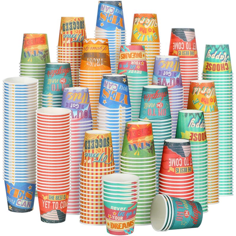 Photo 3 of 300PCS 3 oz Paper Cups Disposable Bathroom Cups