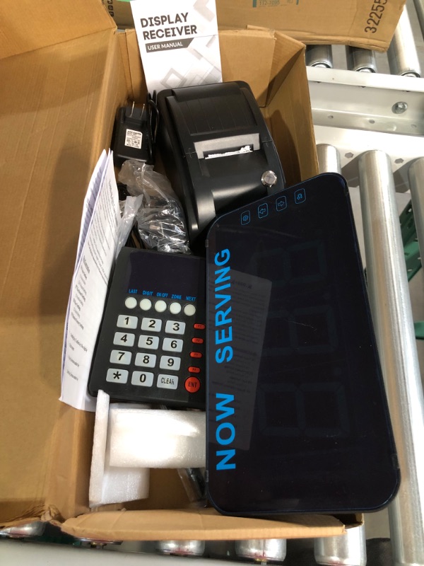 Photo 3 of Take A Number System Wireless Queue Calling System with Thermal Printer (1 keypad 1 Display 1 Printer) 