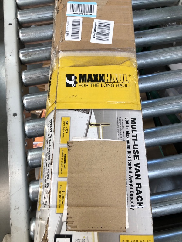 Photo 1 of MaxxHaul 70440 Gutter Mount Van Rack (500 lb. Capacity) , White