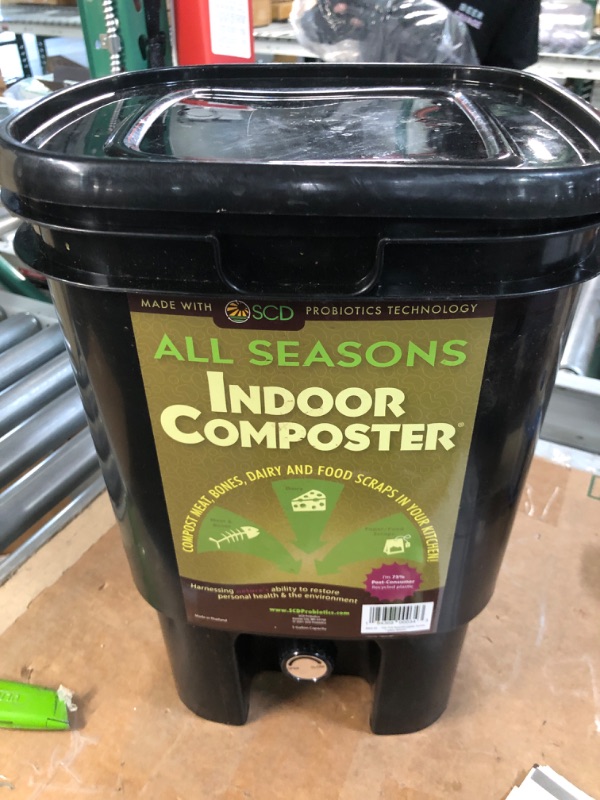 Photo 2 of All Seasons Indoor Composter 5 Gallon Black Compost Bin 