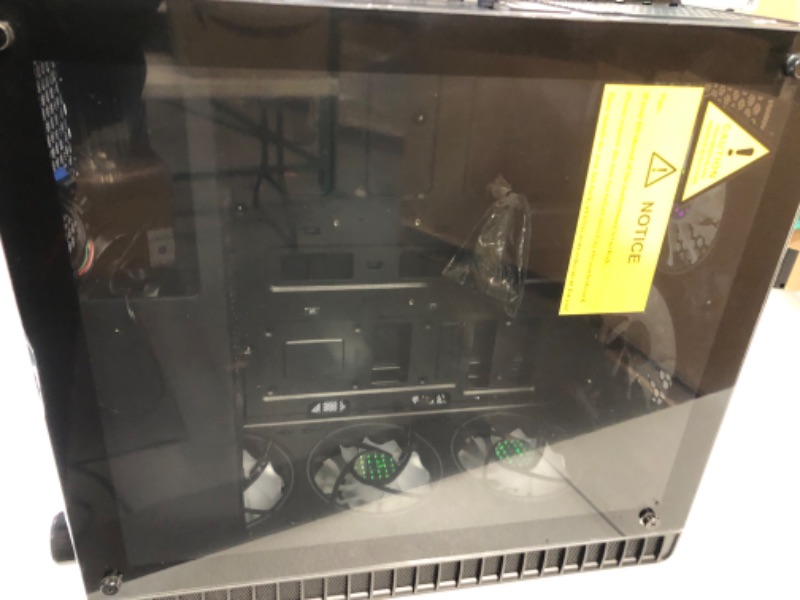 Photo 1 of MUSETEX ATX PC Case Pre-Installed 6Pcs 120mm ARGB Fans