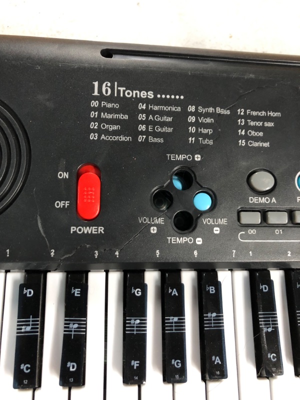 Photo 2 of 61 Keys Keyboard Piano, Electronic Digital Piano with Built-In Speaker Microphone