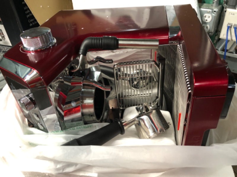 Photo 2 of *USED* *SEE NOTES* Delonghi EC680R DEDICA 15-Bar Pump Espresso Machine, Red
