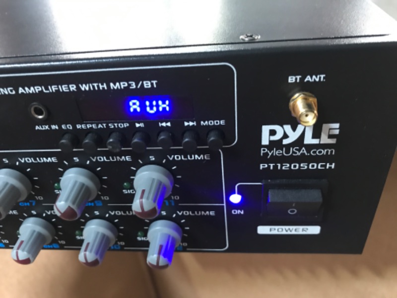 Photo 7 of **PARTS ONLY SEE NOTES**
PYLE | PT12050CH12-Channel Wireless Bluetooth Power Amplifier 