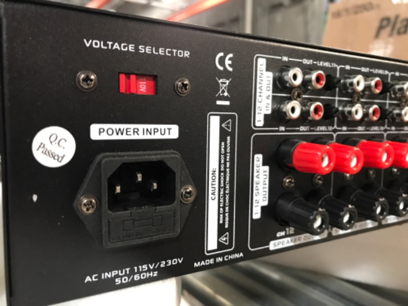 Photo 2 of **PARTS ONLY SEE NOTES**
PYLE | PT12050CH12-Channel Wireless Bluetooth Power Amplifier 