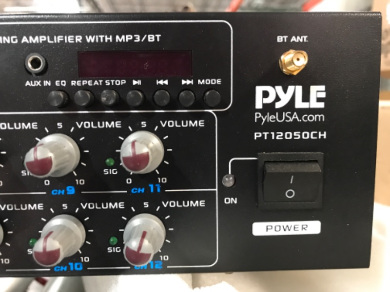 Photo 5 of **PARTS ONLY SEE NOTES**
PYLE | PT12050CH12-Channel Wireless Bluetooth Power Amplifier 