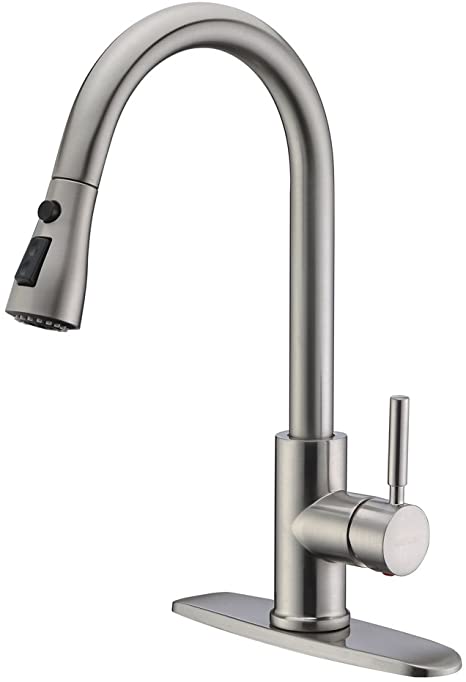 Photo 1 of *see notes* AMAZING FORCE | Stainless Steel Kitchen Faucet with Pull Down Sprayer Modern Single Handle 1.8GPM