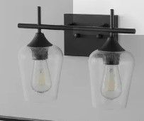 Photo 1 of 
Espird 4 Light Bathroom Vanity Light Fixtures Black,Rustic with Cylinder Glass Shade