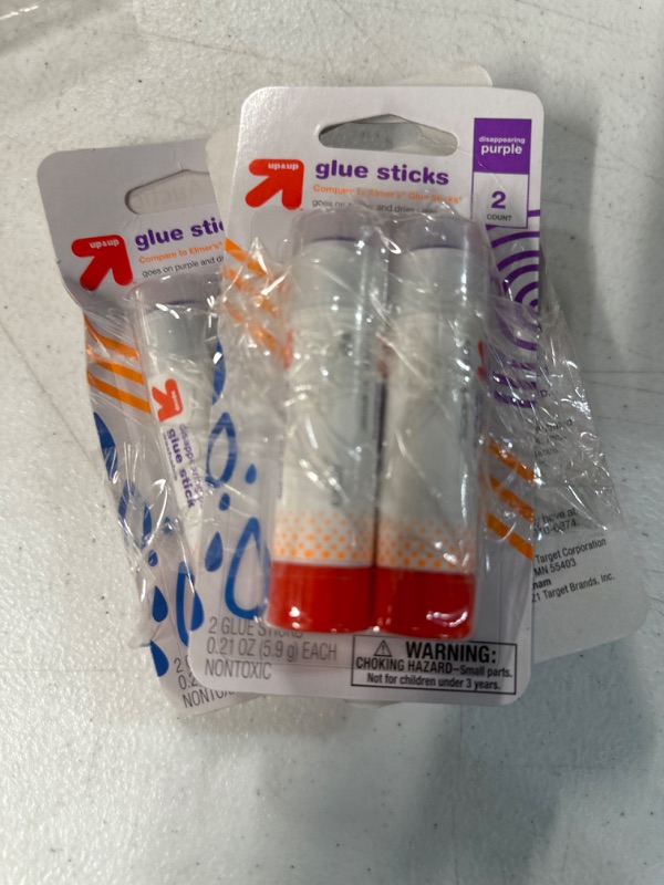 Photo 2 of Glue Stick 2ct Disappearing Purple - up & up™

pack of 3