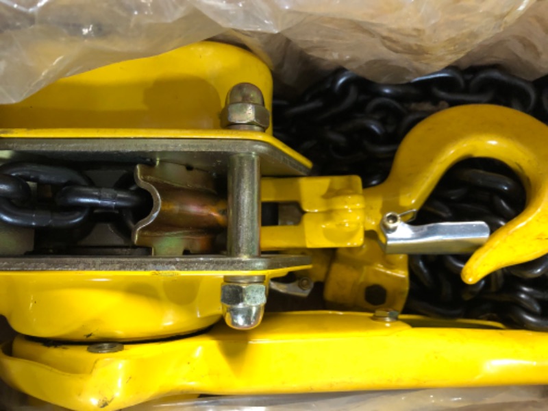 Photo 1 of 1-1/2 Ton Lever Hoist with 20 ft. Chain Fall
