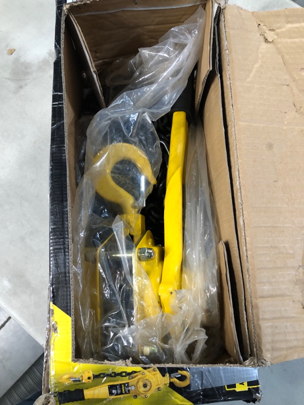 Photo 1 of 1-1/2 Ton Lever Hoist with 20 ft. Chain Fall
