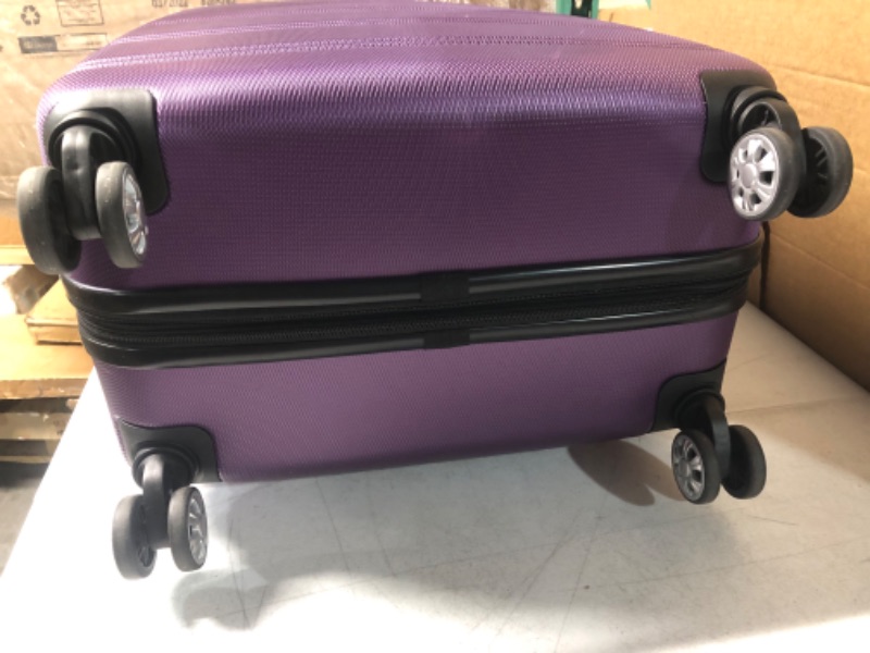 Photo 4 of *USED BUT LIKE NEW* SEE COMMENTS!!  Rockland Melbourne 3 Piece Hardside Luggage Set-PURPLE