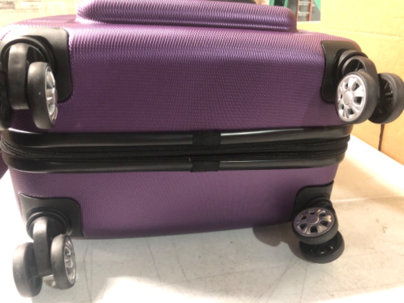 Photo 5 of *USED BUT LIKE NEW* SEE COMMENTS!!  Rockland Melbourne 3 Piece Hardside Luggage Set-PURPLE