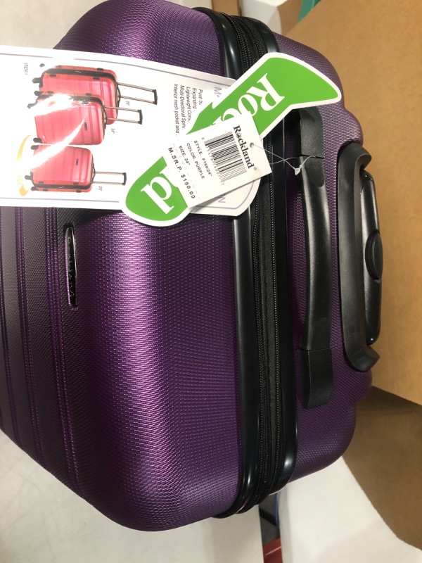 Photo 1 of *USED BUT LIKE NEW* SEE COMMENTS!!  Rockland Melbourne 3 Piece Hardside Luggage Set-PURPLE