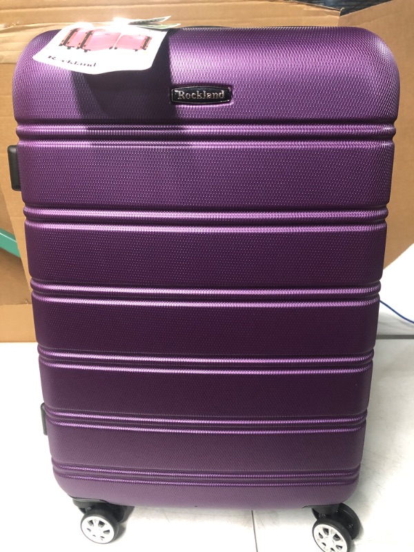 Photo 8 of *USED BUT LIKE NEW* SEE COMMENTS!!  Rockland Melbourne 3 Piece Hardside Luggage Set-PURPLE