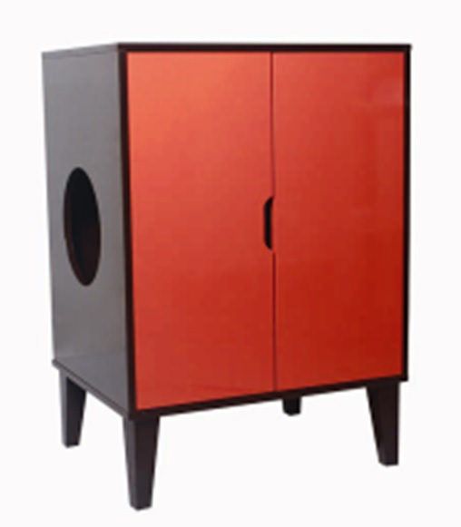 Photo 1 of *NEW* Penn-Plax Cat Cabinet, Orange/Red