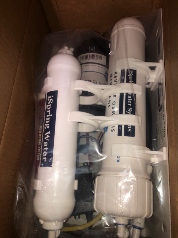 Photo 4 of *BRAND NEW* iSpring RCC7P-AK 6-Stage Reverse Osmosis System Under Sink with Alkaline Water Filter and Pump, pH+, 75 GPD, TDS Reduction, RO Drinking Water Filtration System