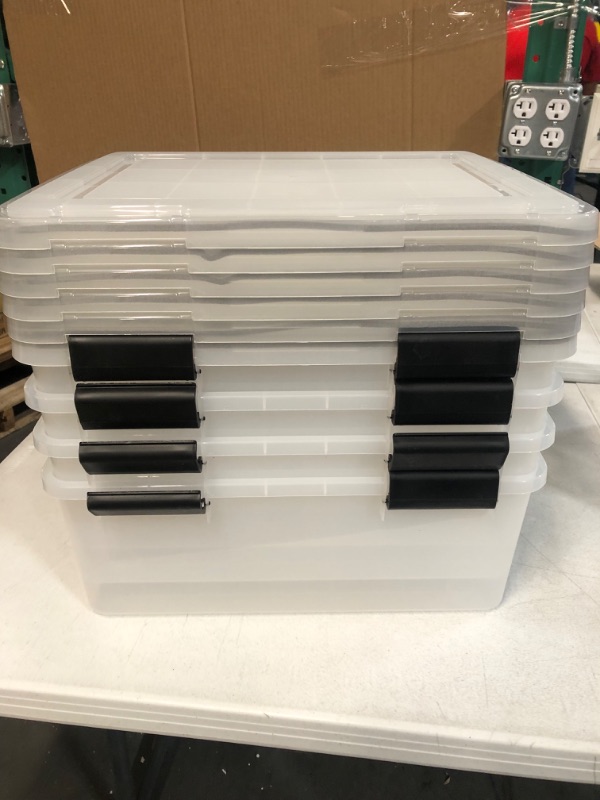 Photo 3 of *NEW* SEE COMMENTS!!  6 PACK Plastic Storage Box with Durable Lid