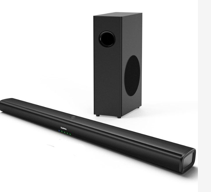 Photo 3 of Saiyin Sound Bar, Sound Bars for TV with Subwoofer, 100W Soundbar 2.1 CH Surround Sound System Wall Mountable 36inch