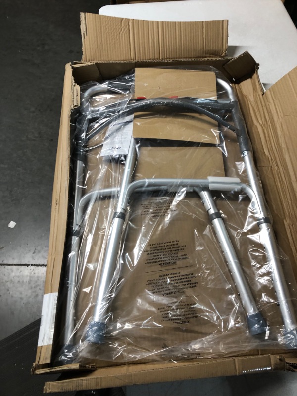 Photo 1 of Drive Medical 10200-1 Deluxe 2-Button Folding Walker, Silver