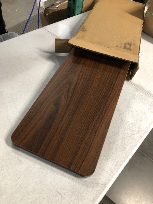 Photo 1 of Amazon Basics Wood Monitor Stand, Computer Riser, Walnut Walnut Monitor Stand