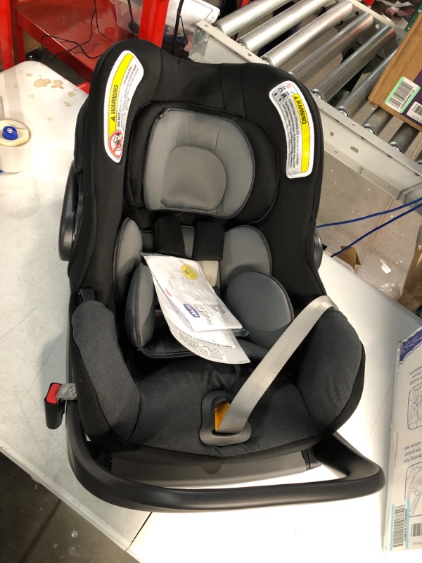 Photo 3 of Chicco KeyFit 35 Infant Car Seat - Onyx | Black Durable Woven Seat Pad Onyx