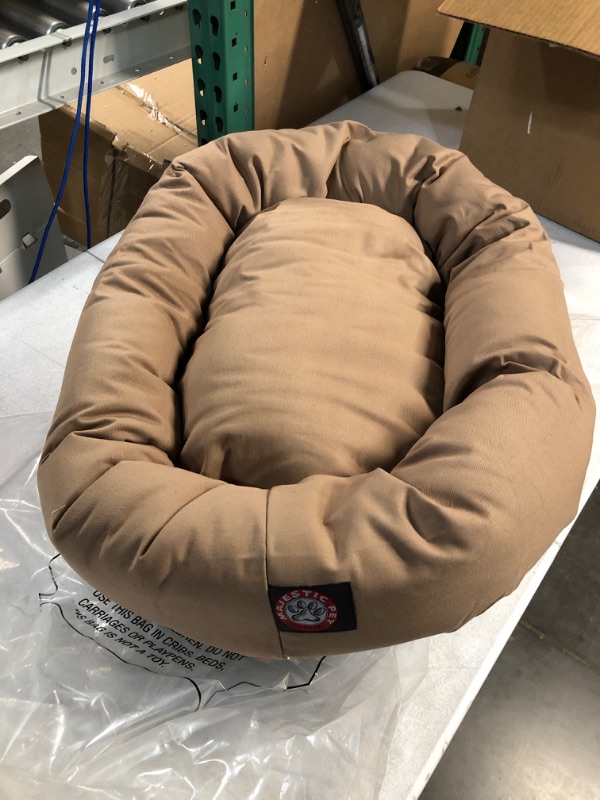 Photo 2 of 24 inch Khaki Bagel Dog Bed By Majestic Pet Products