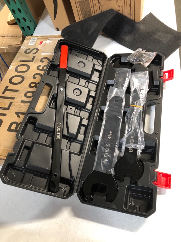 Photo 1 of BILITOOLS Fan Clutch Removal Tool Kit, Fan Clutch Wrench Set 22 36 40 47 51 MM with Pulley Holder