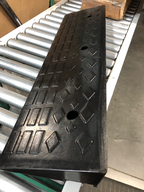 Photo 2 of Nisorpa 4" Rubber Curb Ramps Heavy Duty Loading Rubber Curb 39.37 x9.84 x3.93in