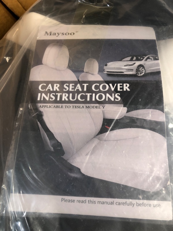 Photo 3 of Maysoo Tesla Model Y Car Seat Covers 2023/2022/2021/2020