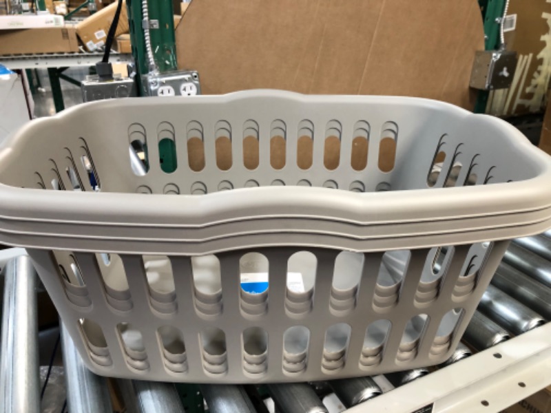 Photo 2 of 1.5 Bushel Rectangular Laundry Basket Gray - Room Essentials (x3)