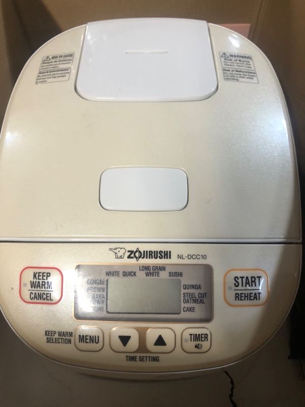 Photo 3 of **USED** Zojirushi NL-DCC10CP Micom Rice Cooker & Warmer, 5.5 Cups 