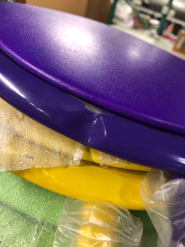 Photo 4 of *USED/SMALL DAMAGE*** Fat Catalog - Metal Stack Stools with Padded Seat, Red/Purple/Blue/Green/Yellow (Pack of 5)