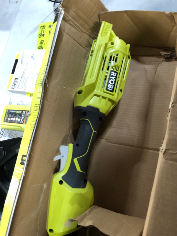 Photo 4 of **USED/SEE NOTES** RYOBI 40-Volt Lithium-Ion Cordless Attachment Capable String Trimmer, 4.0 Ah Battery 