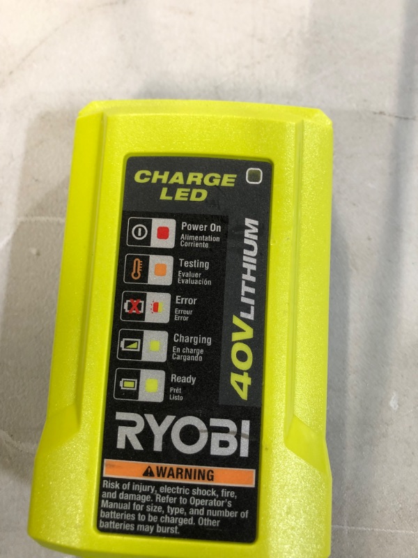 Photo 11 of **USED/SEE NOTES** RYOBI 40-Volt Lithium-Ion Cordless Attachment Capable String Trimmer, 4.0 Ah Battery 