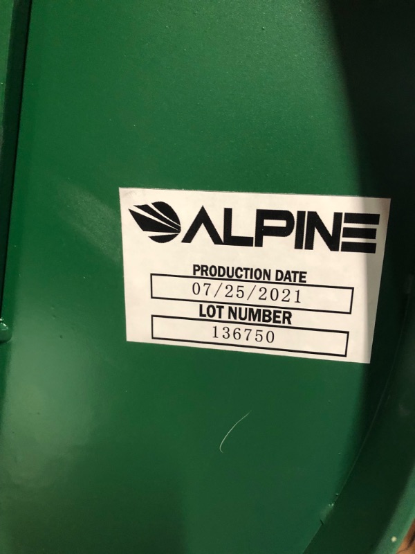 Photo 4 of Alpine Industries Outdoor Metal Waste Receptacle Rain Bonnet Lid - Heavy Duty Trash Can - Commercial Trash Receptacle Cover - 38 Gallon Commercial Garbage Can Lid - Green Rain Bonnet Lid Green