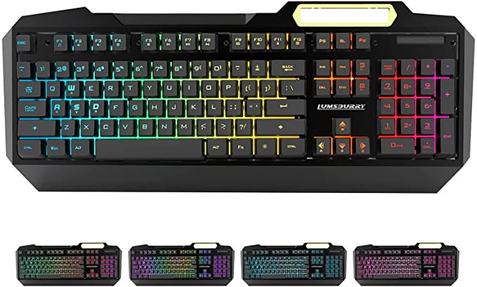 Photo 1 of Lumsburry RGB LED Backlit Gaming Keyboard