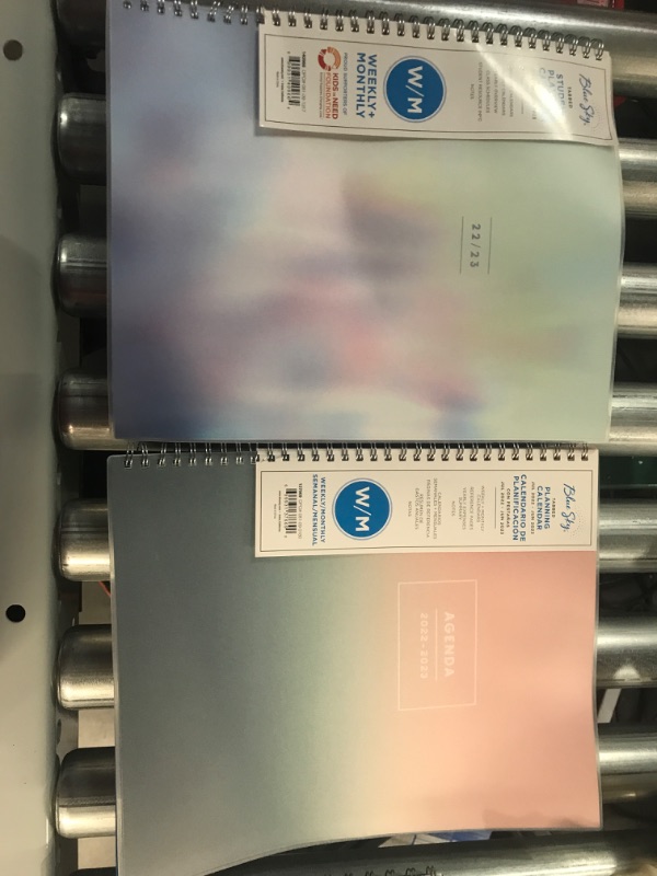 Photo 1 of 2022-23 Spanish Academic Planner Frosted Weekly/Monthly Joisa - Blue Sky(2Pack)